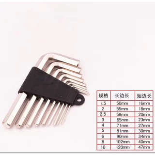 ชุดประแจหกเหลี่ยม9ชิ้น L-1085 กุญแจหกเหลี่ยม สินค้า คุณภาพดี ราคาถูก (ยกโหล12ชุด)