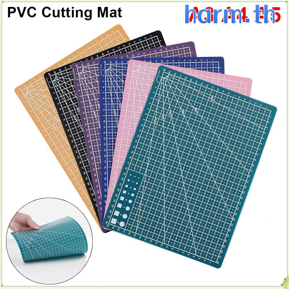HARM 1 ชิ้นเขียง,หนังหัตถกรรมเครื่องมือ A3 A4 A5 ตัด, Double-side Patchwork เย็บแกะสลัก PVC Workbench Pad บ้าน DIY
