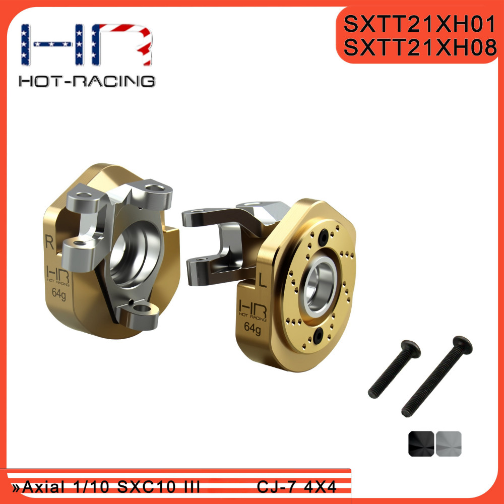 HR Axial 1/10 SCX10ll Jeep CJ-7 AR45 เพลาทองเหลืองเพลาหน้าพวงมาลัยที่นั่ง Counterweight 64g อุปกรณ์เ