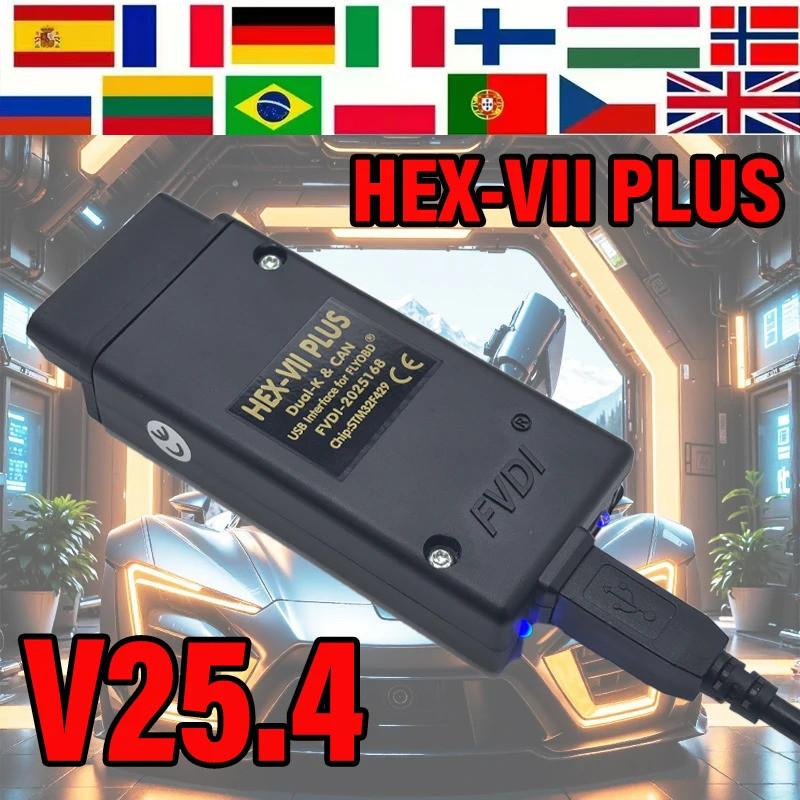 ของแท้ 2025 VCDS-V2PLUS ไม่จํากัด VINs Auto Scan com เครื่องมือวินิจฉัย VAG Coding COM STM32F429 V25