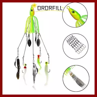 ORORFILL Alabama Rig Fishing Lure, Spinner ร่ม Soft Swimbait, 2025 ช้อนว่ายน้ํา Attack Group ชุดเหยื่อตกปลาทะเล
