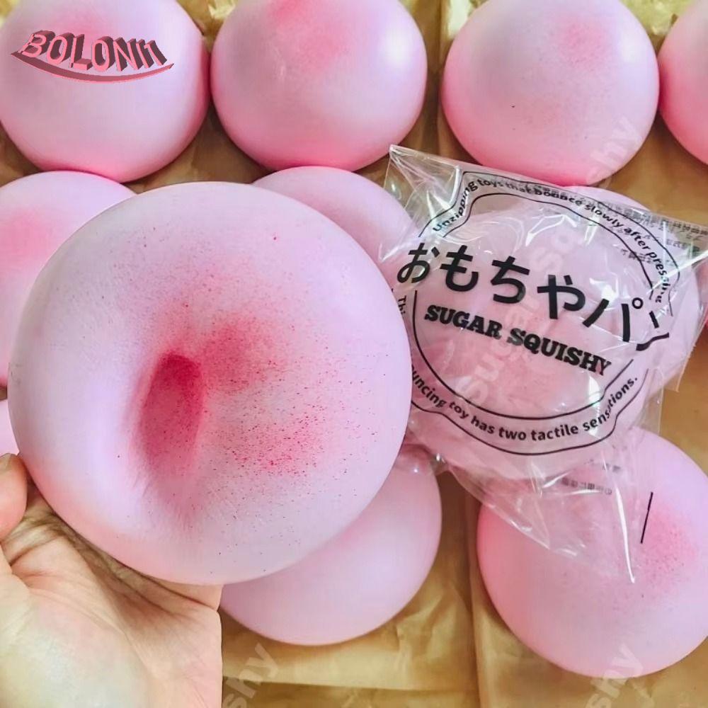 BO ขนมปัง Squishy, ช้า Rising ดูด Finger Bunshy ของเล่น, นักเรียนสีชมพูจําลอง Pinch Sensory ของเล่นผู้ใหญ่เด็ก