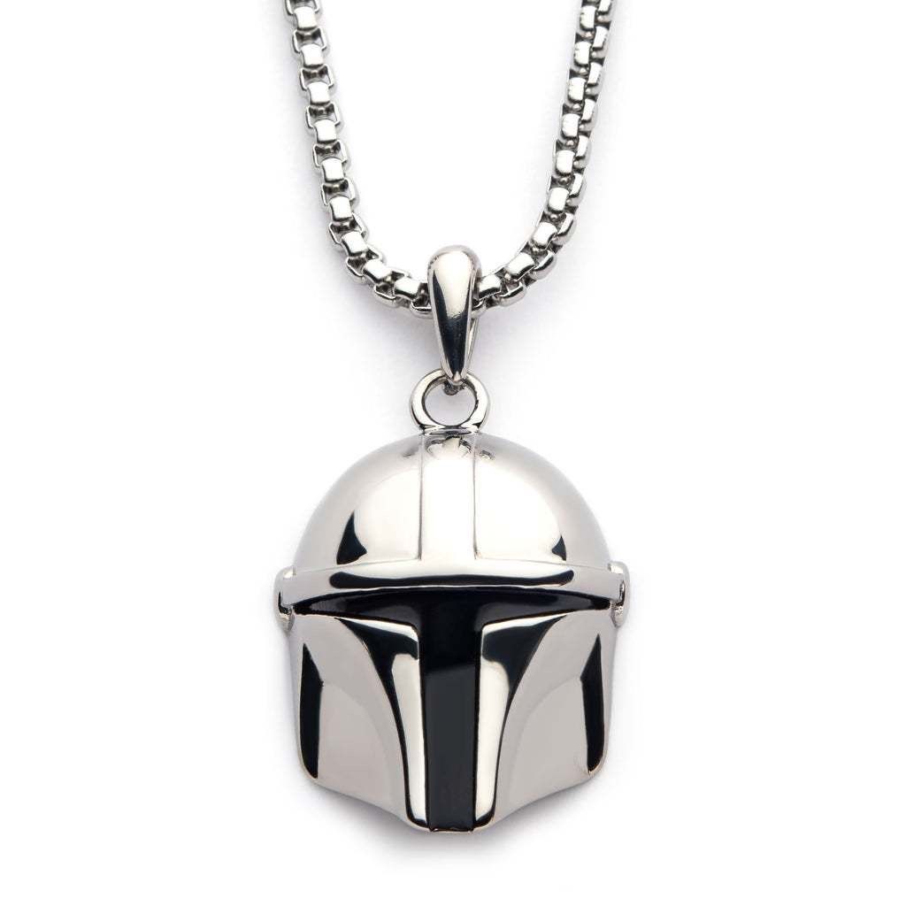 Star Wars The Mandalorian Helmet Pendant Necklace Simple Design Fashion Handsome Halter Neck Pendant Chain