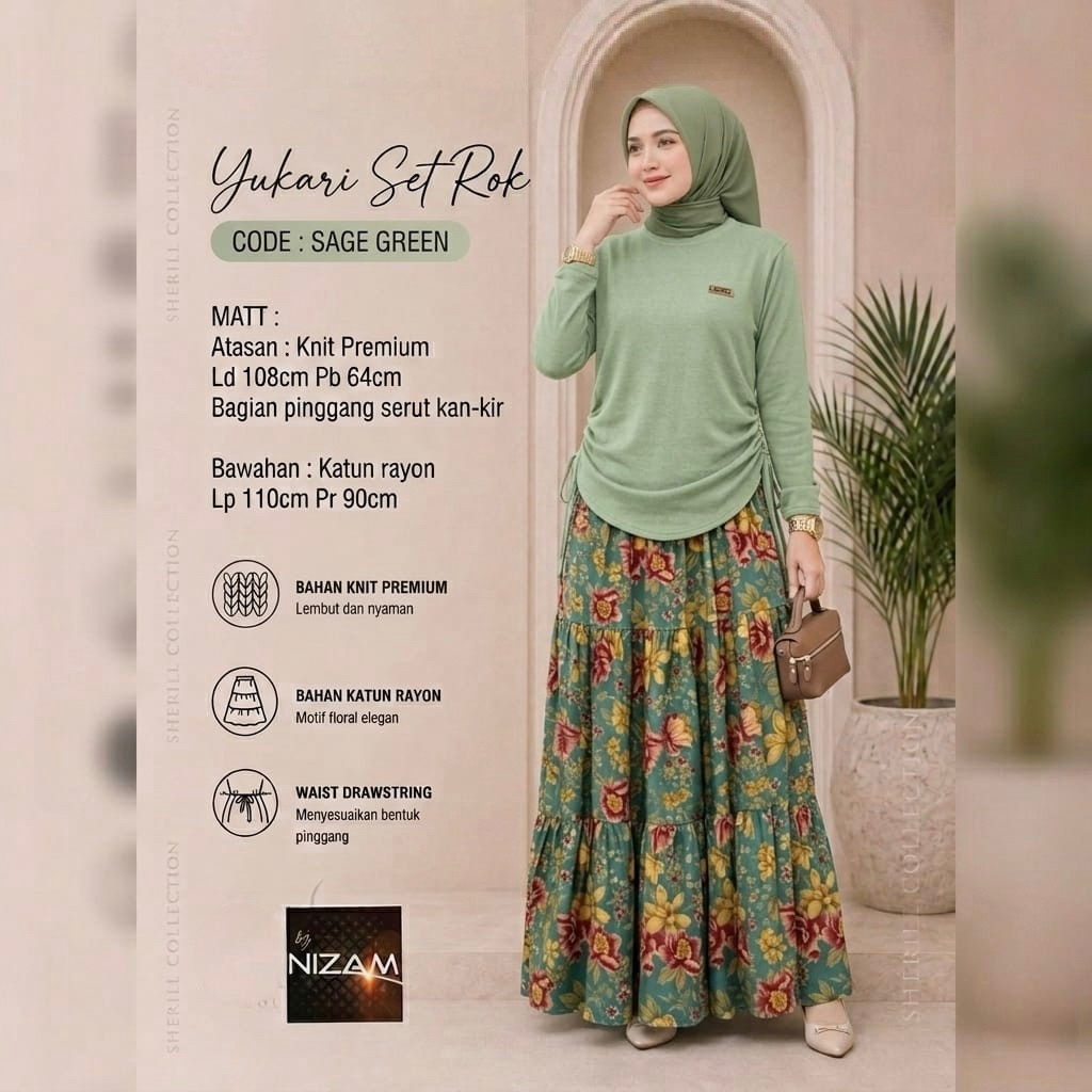 3005 YUKARI SKIRT SET โดย NIzAM FASHION