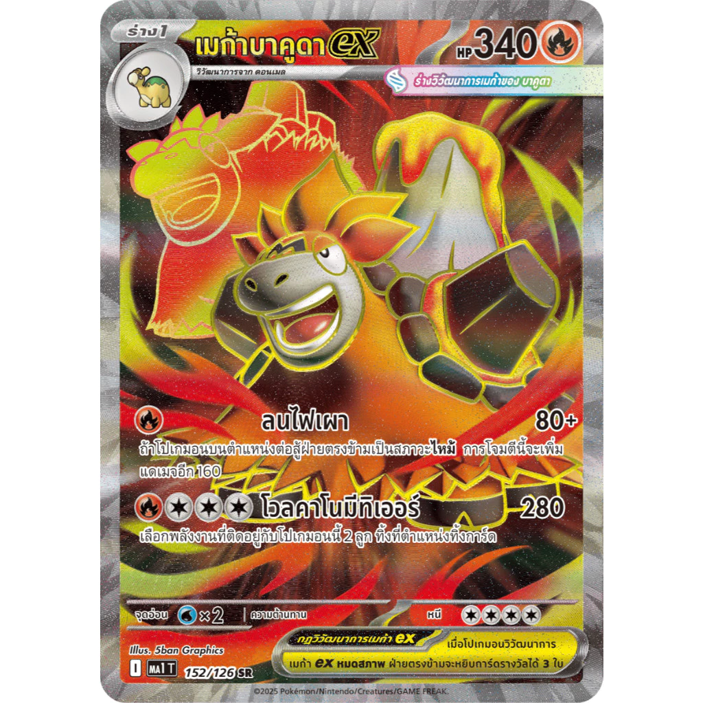 พร้อมส่ง Pokemon SR Card MA1 ลูคาริโอ เซอไนท์ การ์ดโปเกมอน SR ชุดวิวัฒนาการเมก้า ของแท้ 100% thumbnail 5