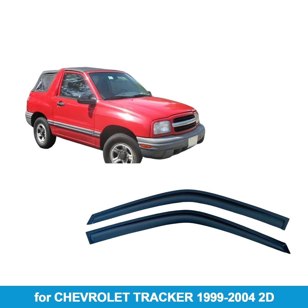สําหรับ CHEVROLET TRACKER 96-04 2D/4D Wind Rain Guard อุปกรณ์เสริมเทปนอกเมาท์บน