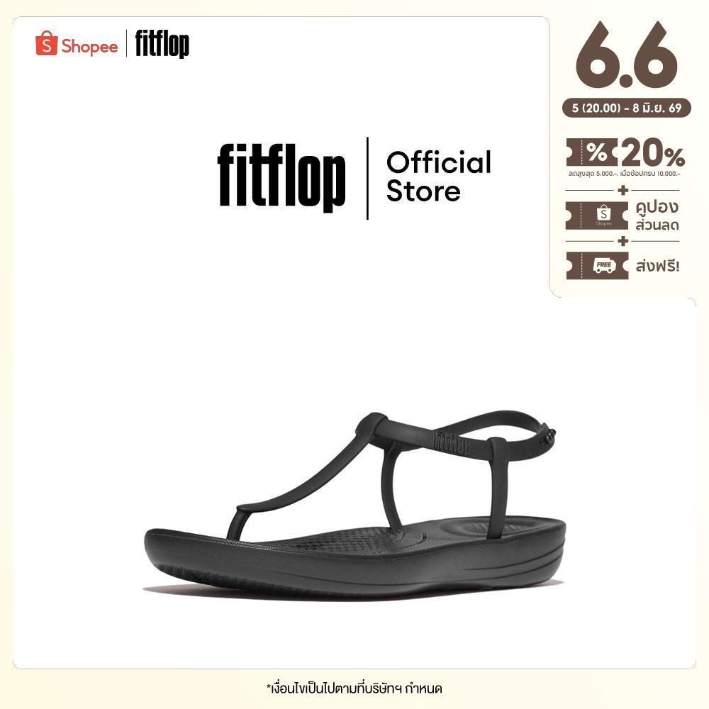 FITFLOP iQUSHION SPLASH T-STRAP รองเท้าแตะผู้หญิง รุ่น JD8-090 สี BLACK