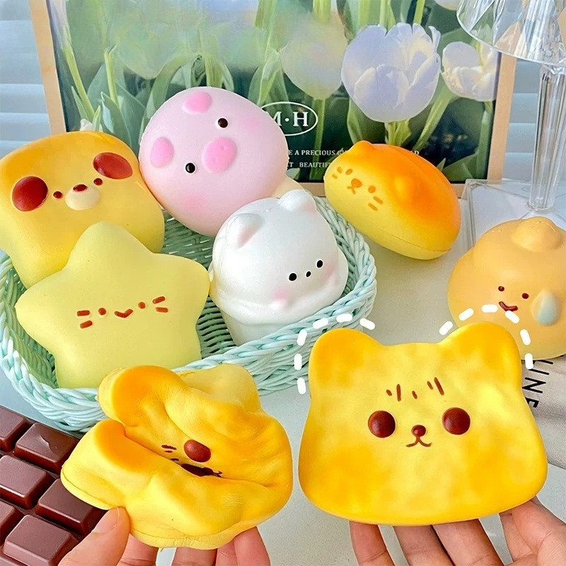 อาหารจําลอง Squishies Kawaii สัตว์ Squishy ของเล่นสําหรับ Antistress Ball บีบ Party Favors ความเครียดบรรเทาของเล่นของขวัญสําหรับเพื่อน