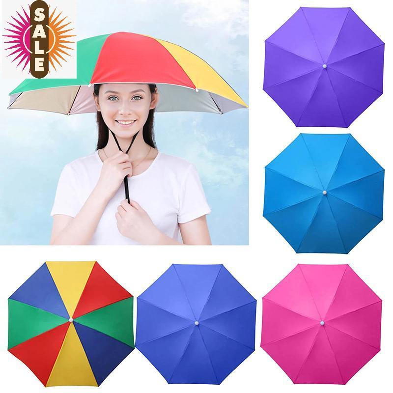 Ap ติดหัวร่ม FoldingWaterproof UV Protection Sun Rain Cap สําหรับตกปลากลางแจ้ง Camping Beach สําหรับ