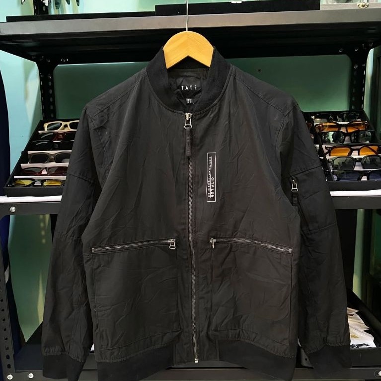 Bomber jacket MA1 สีดํา By Tate Authentic