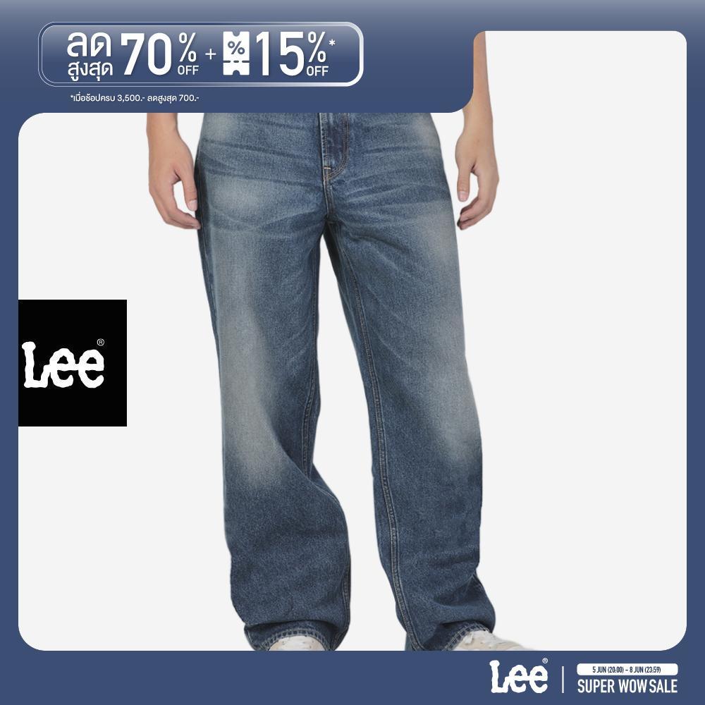 LEE กางเกงยีนส์ผู้ชาย คอลเลคชั่น Denim Obsession เอวกลาง ต้นขากว้าง รุ่น LE F625MREDN17 สียีนส์กลาง
