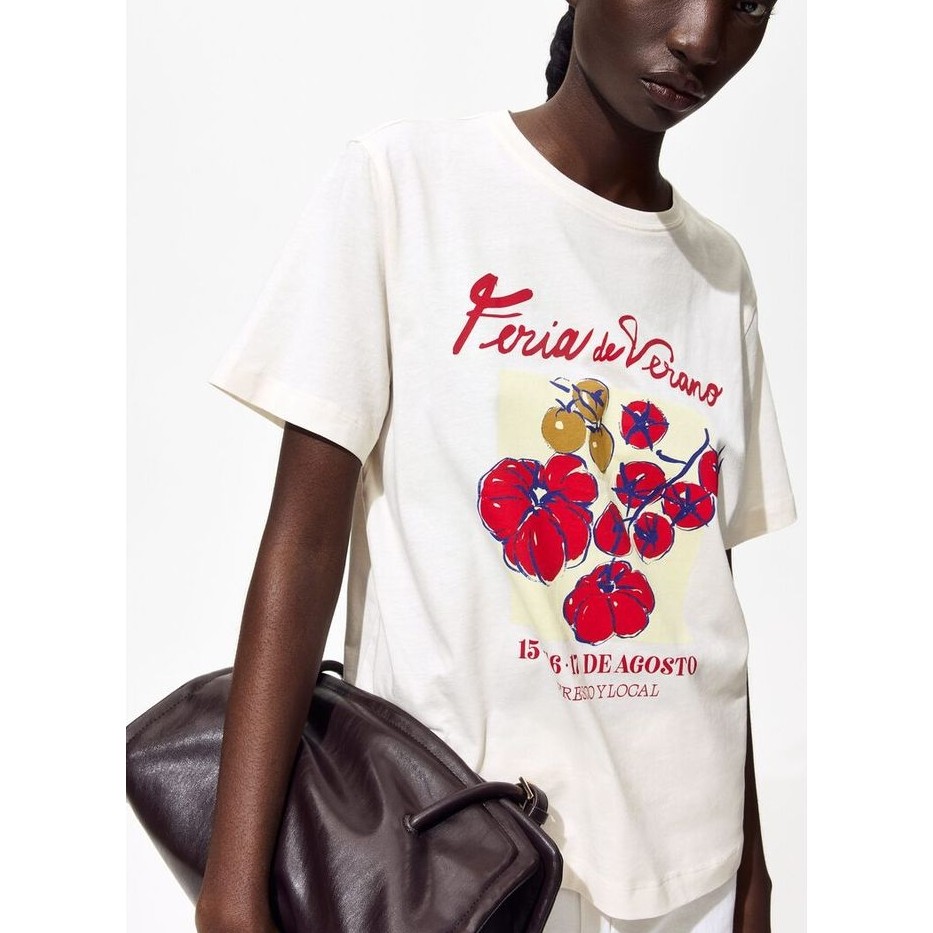 H&M(เอชแอนด์เอ็ม) เสื้อยืดพิมพ์ลาย ผู้หญิง 1330170_3