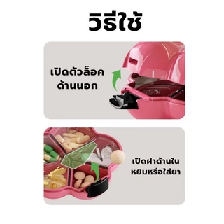 กล่องยาพกพา กันน้ำและกันความชื้น ช่อง ขนาดเล็ก ป้องกันความชื้น แบบพกพา สีสันลูกกวาด 7วัน ภาชนะเก็บทางการแพทย์