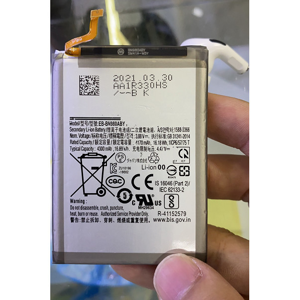 [สต๊อกพร้อม] เหมาะสําหรับแบตเตอรี่โทรศัพท์มือถือ Samsung GALAXY NOTE 20 SM-N980F EB-BN980ABY