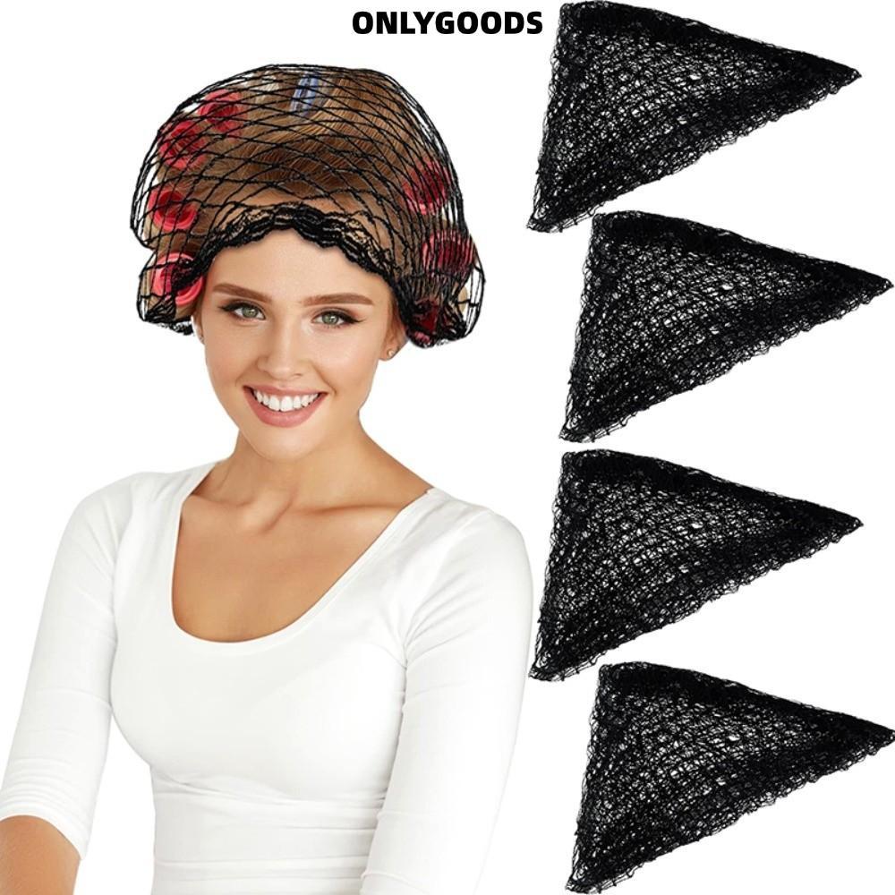 เฉพาะGOODS โครเชต์ผม, ตาข่ายทนทานผ้าฝ้าย Sleeping Nightcap, Breathable มือถักสามเหลี่ยมผม Snood ผมยาว