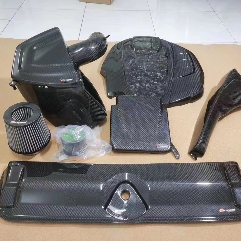 เหมาะสําหรับ Audi A4L/A5 B9 2.0T 3rd Generation EA888 airspeed Air Inlet Kit คาร์บอนไฟเบอร์สูบลม