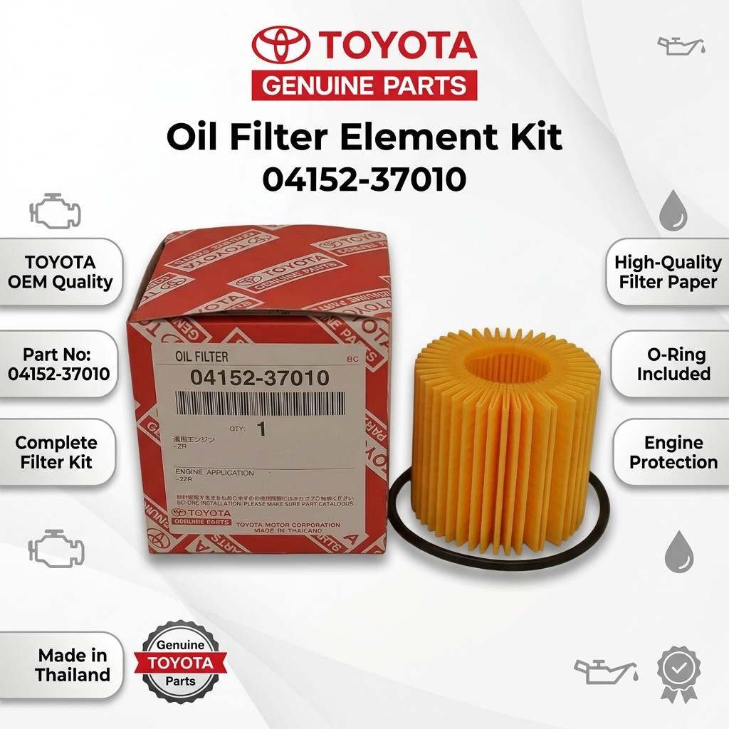 TOYOTA Genuine Oil Filter Element Kit 04152-37010 OEM Engine Filter