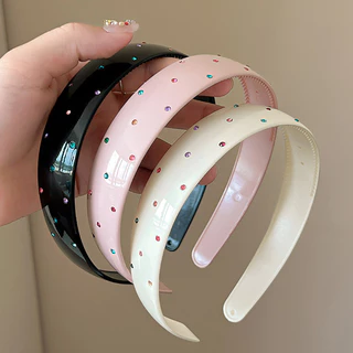 ที่คาดผมอะคริลิคสําหรับผู้หญิง Rhinestones สีสันสดใส