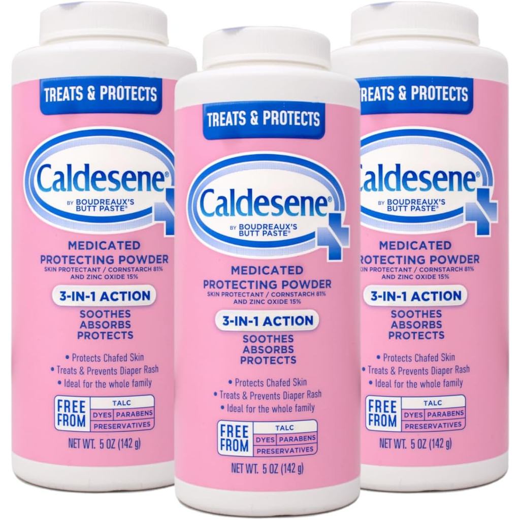 CaldeseneMedicedProtectingPowderwithZincOxide&Cornstarch-TalcFree,5Ounce(3Pack)