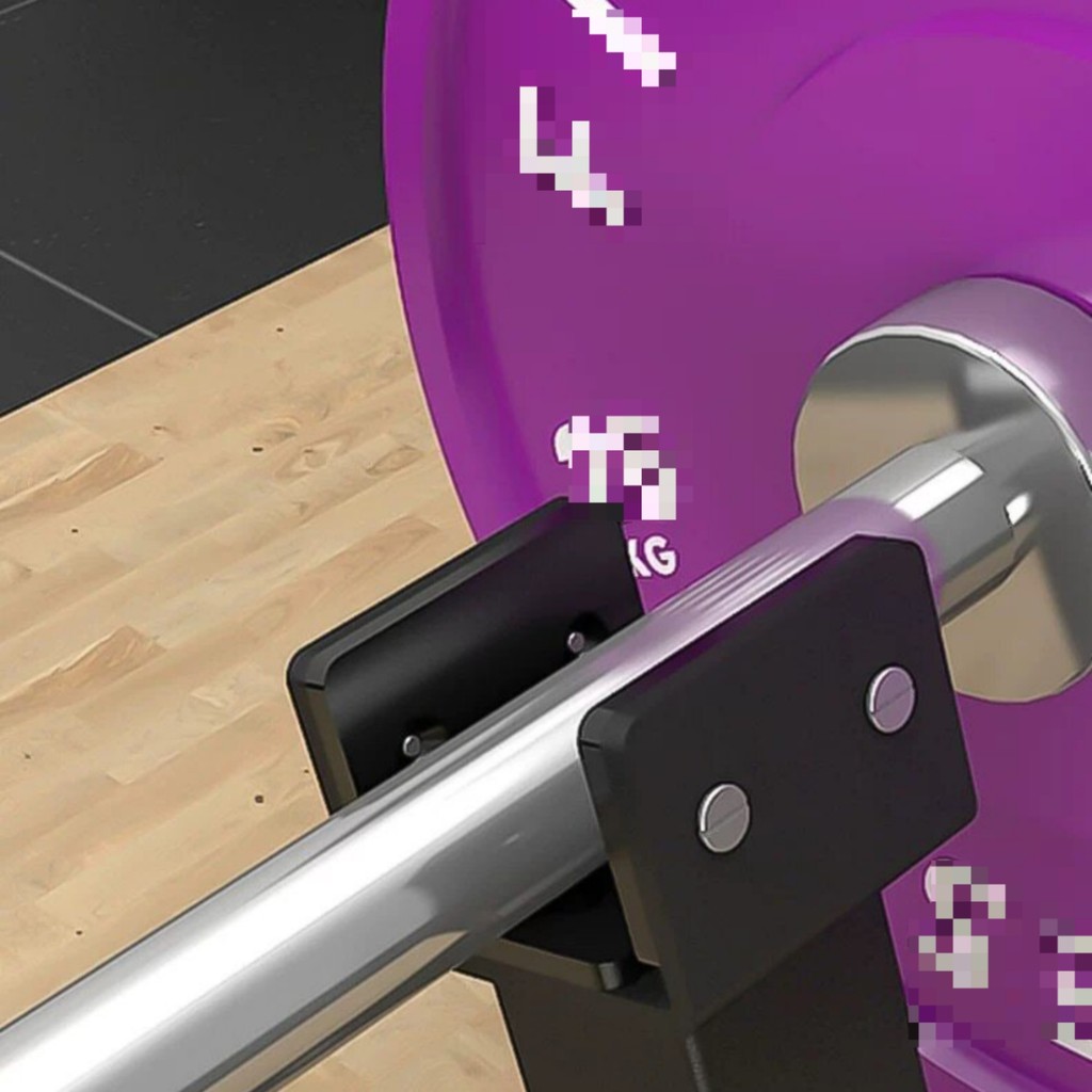 Barbell Plate-Changing Stand Upright Weight Plate Stand Weight Tree Safeguard Pads ยาวสี่เหลี่ยม