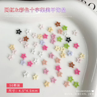สีลูกกวาดข้ามอุปกรณ์แต่งเล็บเพชรเรซินที่มีสีสันข้ามพรมแดนร้อนขายเคสโทรศัพท์สติ๊กเกอร์ตกแต่งสวมใส่อุปกรณ์เล็บ