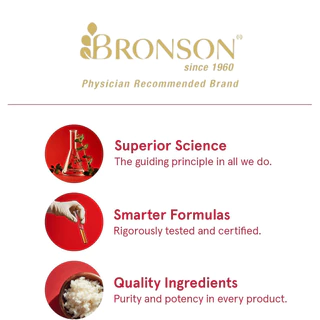 ผลิตภัณฑ์เสริมอาหาร BRONSON L-Theanine - 120 แคปซูล - ช่วยผ่อนคลายจิตใจและร่างกาย และปรับปรุงคุณภาพการนอนหลับ