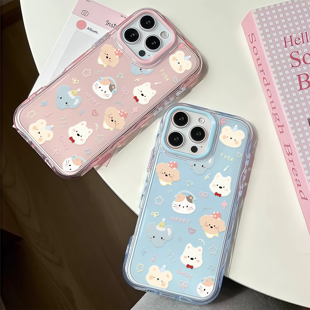✨จัดส่งฟรีทั่วพื้นที่✨Animal Paradise เคสโทรศัพท์ซิลิโคนใสสำหรับ iPhone16 15 14 Pro Plus 13 12 12 11 PromaxTPU