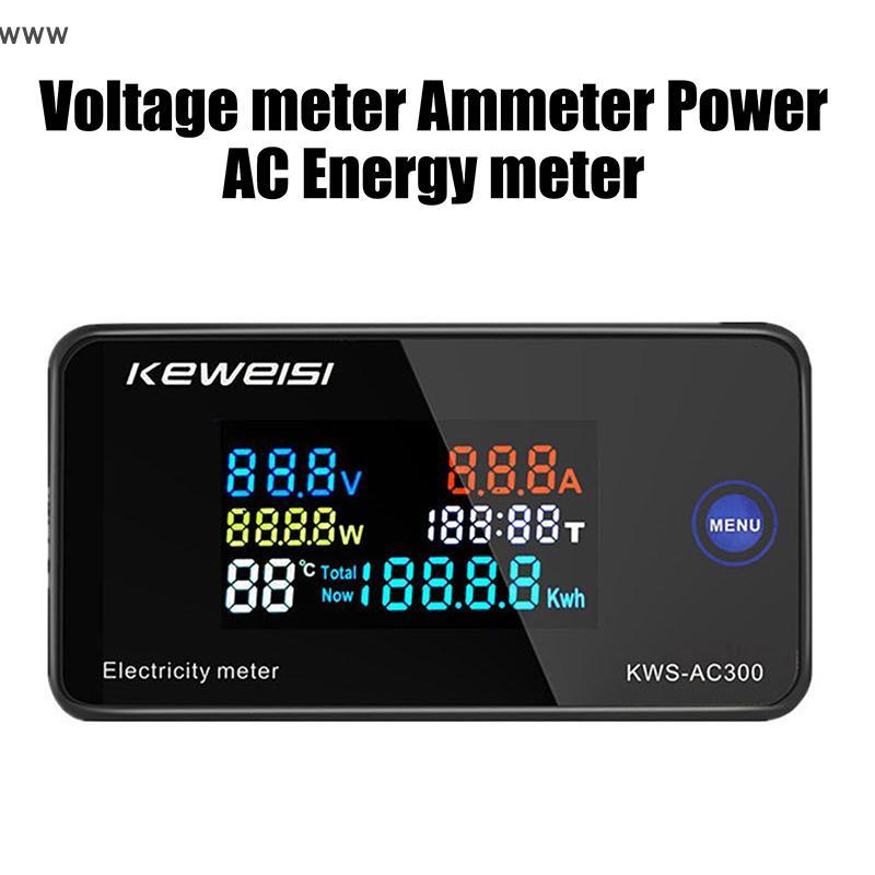 COD KWS-AC300ดิจิตอล AC โวลต์มิเตอร์50-300V 0-100A พลังงาน LED wattmeter ใหม่