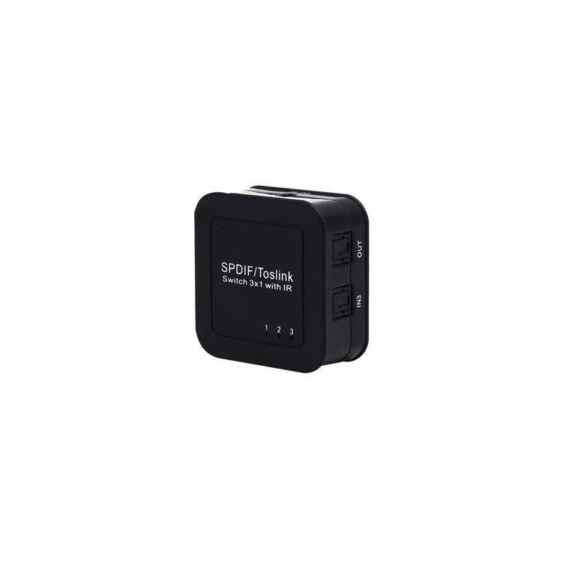 Audio Optical Fiber Switcher Digital Optical Fiber Audio Switcher Three-In-One Out SPDIF Audio Switc