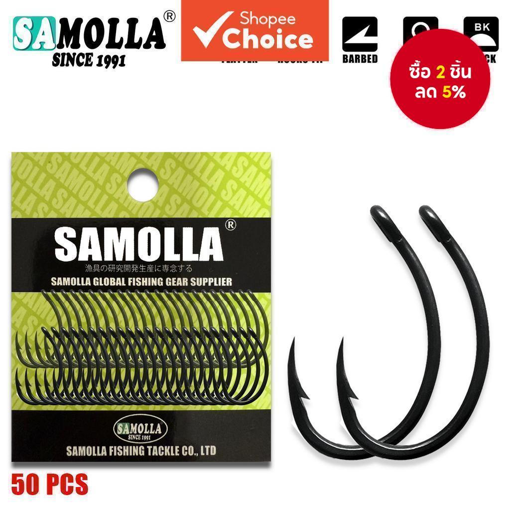 ปลาคาร์พตะขอตกปลา 50 ชิ้น PTFE เคลือบคาร์บอนสูง Barbed Hooks โค้งกว้าง Gape Barbed เสริมสร้างปลาคาร์พ Hook