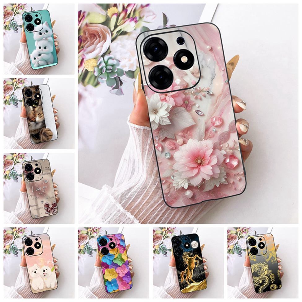 ปลอกสําหรับ Tecno Spark 10 Pro กรณี KI7 ความงามน่ารักการ์ตูนแฟชั่นผีเสื้อตลกทาสีปกหลังสําหรับ Techno