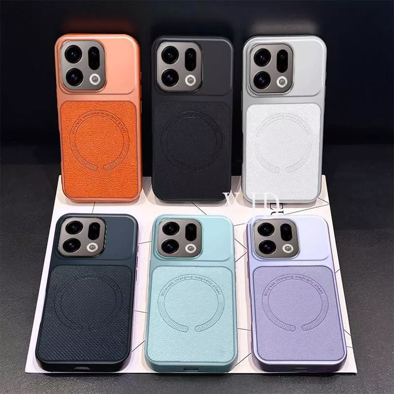 YJD สําหรับ OPPO ค้นหา X9S X9 Pro TPU รูปแบบผิวธรรมดาแม่เหล็กดึงดูด Anti-Drop เคสโทรศัพท์