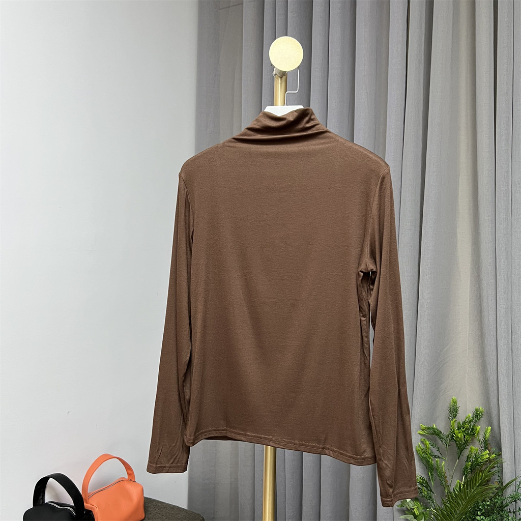 เสื้อ Modal Bottoming คอเต่าครึ่งตัวไม่มีแบรนด์ T880/1G3-5