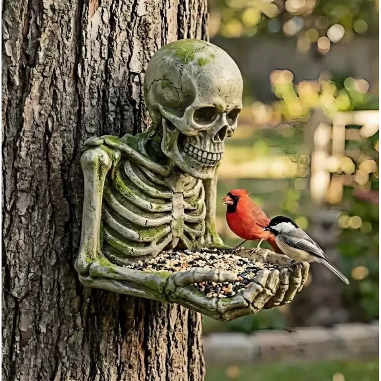 Bigfoot Bird Feeder Bigfoot Bird Feeder เรซิ่น Feeder ตกแต่งลานจี้ FFCS