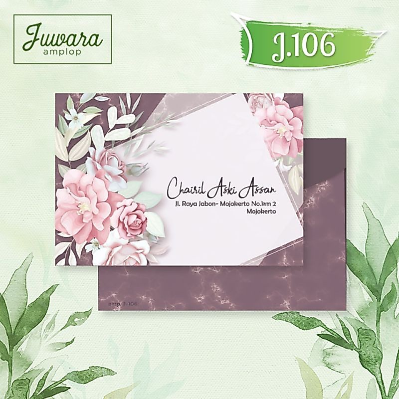 Juwara Motif Envelope Blank Last Series J-106