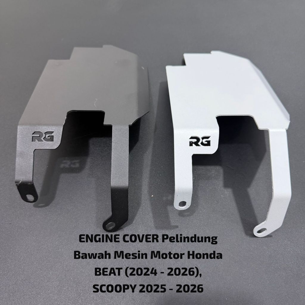 MESIN RG ENGINE COVER Honda BEAT Motorcycle ENGINE Bottom Protector (2024 - 2026), SCOOPY 2025 - 202