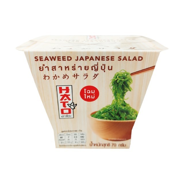 ฮาโตะ ยำสาหร่ายทะเลญี่ปุ่น 120 ก. x 4 (HATO Seasoned Seaweed 120 g x 4)