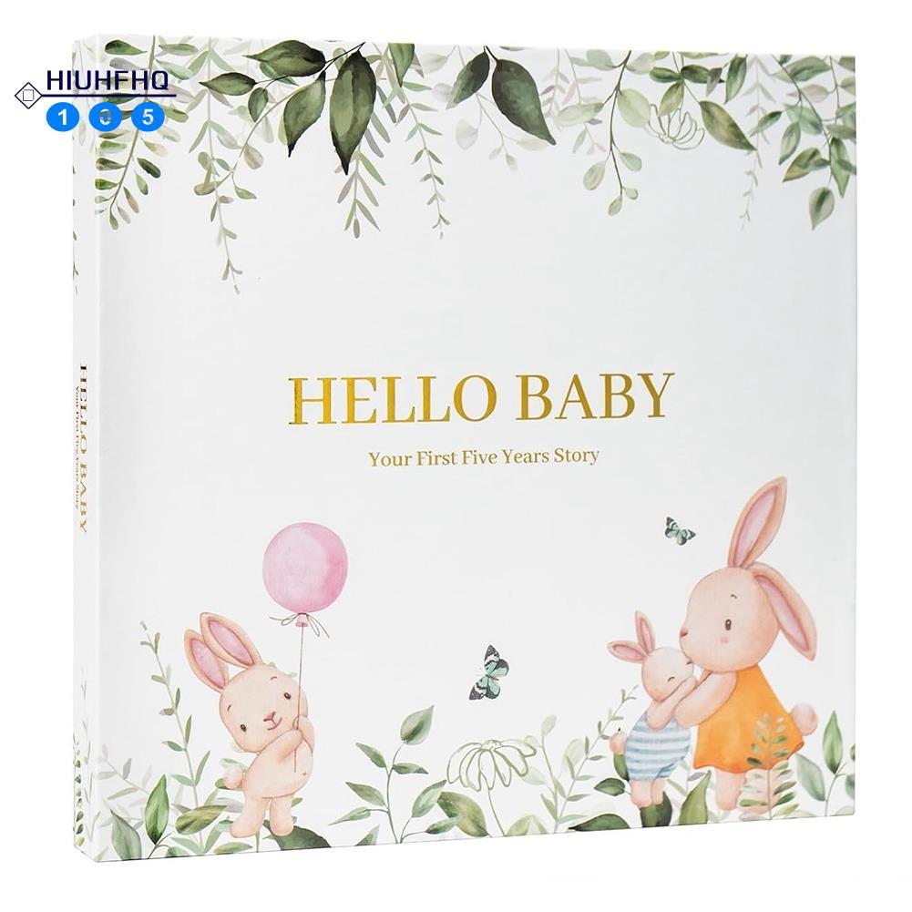 Hiuhfhq106Baby Memory Book Scrapbook อัลบั้มภาพการตั้งครรภ์ไดอารี่สัตว์น่ารัก Keepsake Record Growth Journal บัญชีมือใช้งานง่าย A