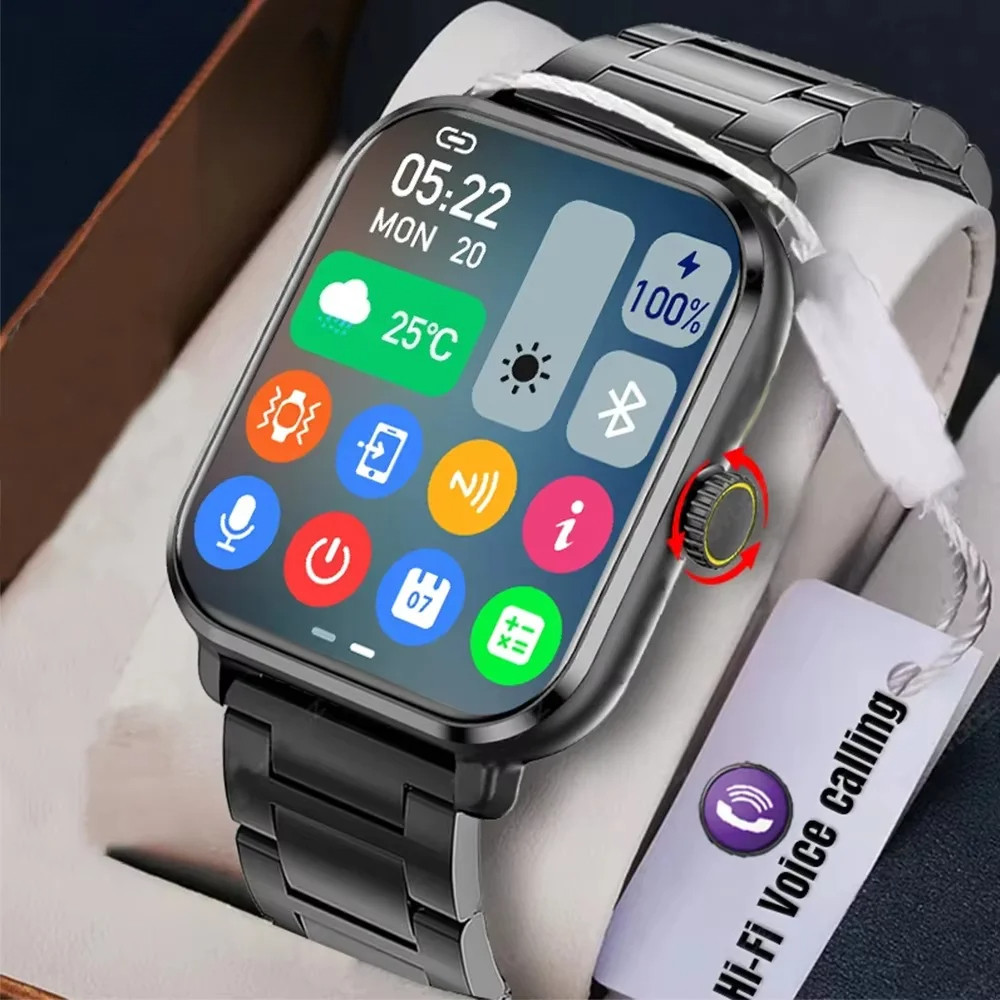 ใหม่สมาร์ทวอท์ชH9 Pro MAX 2.01 นิ้วจอแสดงผลHDบลูทูธโทรข้อความแจ้งเตือนโหมดกีฬาSmartwatchสําหรับผู้ชา