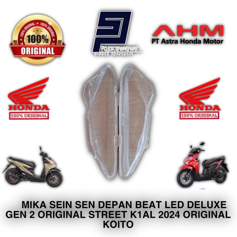 ด้านหน้า TURN SIGNAL MICA BEAT LED DELUXE GEN 2 ORIGINAL STREET K1AL 2024 ต้นฉบับ KOITO