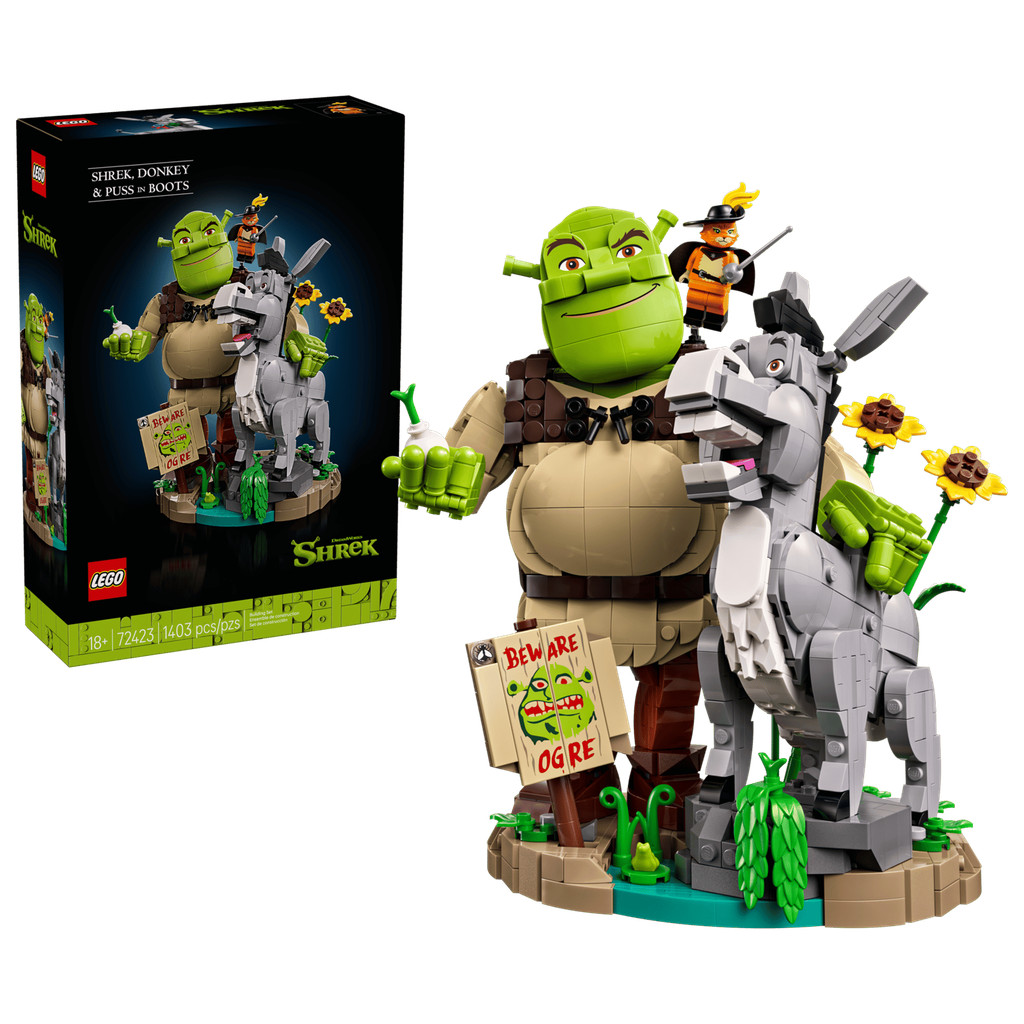 (พร้อมส่ง) Lego 72423 Shrek, Donkey & Puss in Boots