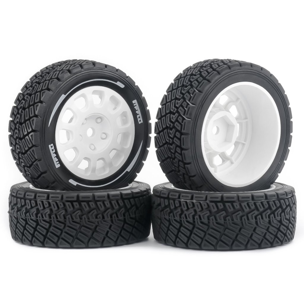 12mm Hex 1/14 WRC Rally ยาง Racing Tyre สําหรับ 1:14 1:10 RC บนแผนที่รถ MJX 14303 C3 Tamiya M05 M08 