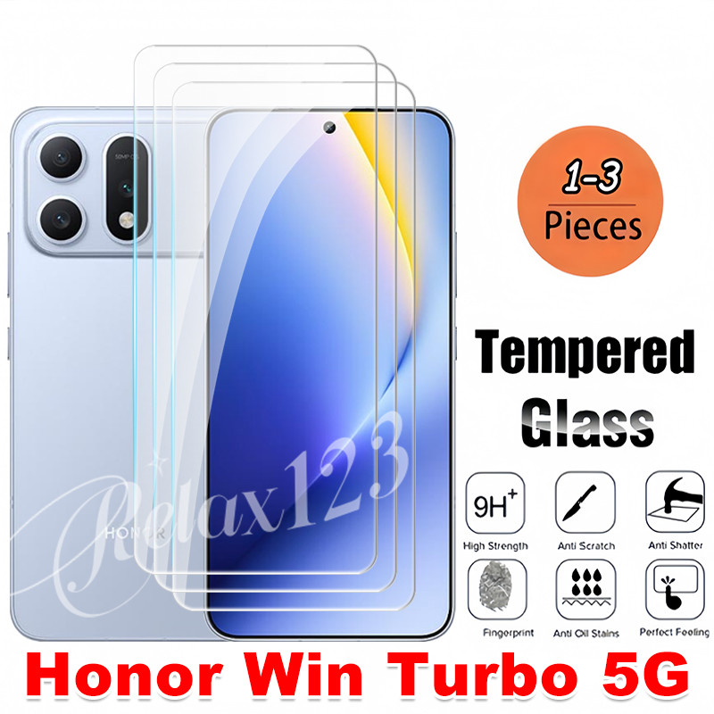 สําหรับ Honor Win Turbo 5G 3PCS กระจกนิรภัยสําหรับ Honor Win RT HONOR WIN TURBO 5G 2026 Clear กระจกน