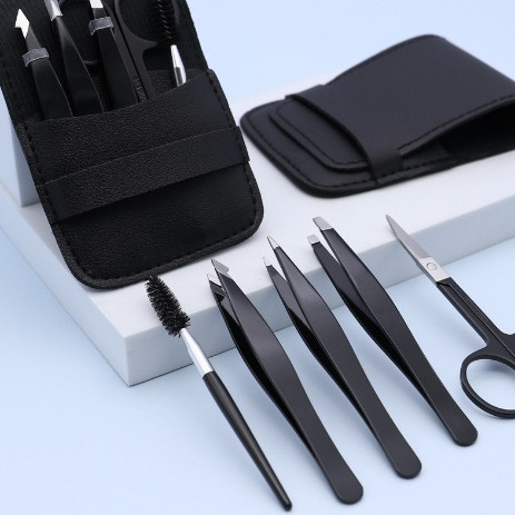ชุดแหนบถอนขน 6ชิ้น พร้อมกระเป๋า แหนบสเตนเลส ถอนได้อย่างหมดจด ดึงได้ถึงราก หมดปัญหาขนขึ้นไว ส่งไว