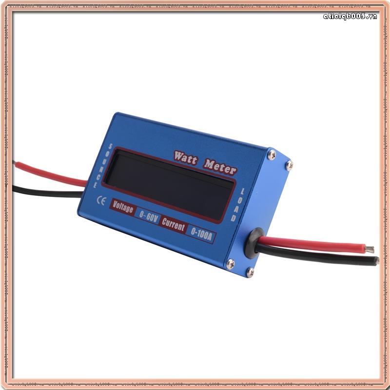 [QTC] Digital Wattmeter Watt Meter Power Meter DC 60V 100A Balance Voltage Battery Checker