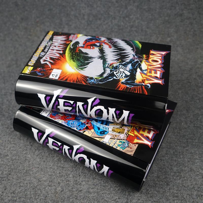 ชุดหนังสือการ์ตูน Marvel Venom Series การสร้างแบบจําลองถังเก็บกล่องดีบุกฟิล์มโทรทัศน์สินค้า