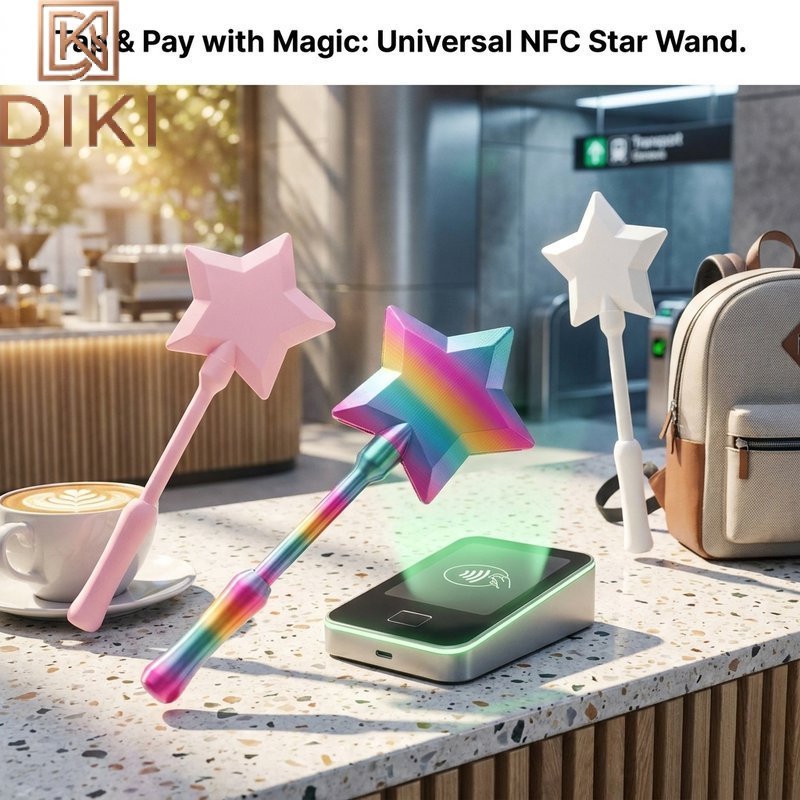 ไม้กายสิทธิ์จ่ายเงิน สำหรับบัตรเครดิต/NFC พิมพ์3D ยาว36CM Tap To Pay ถอดได้ มีสร้างสรรค์