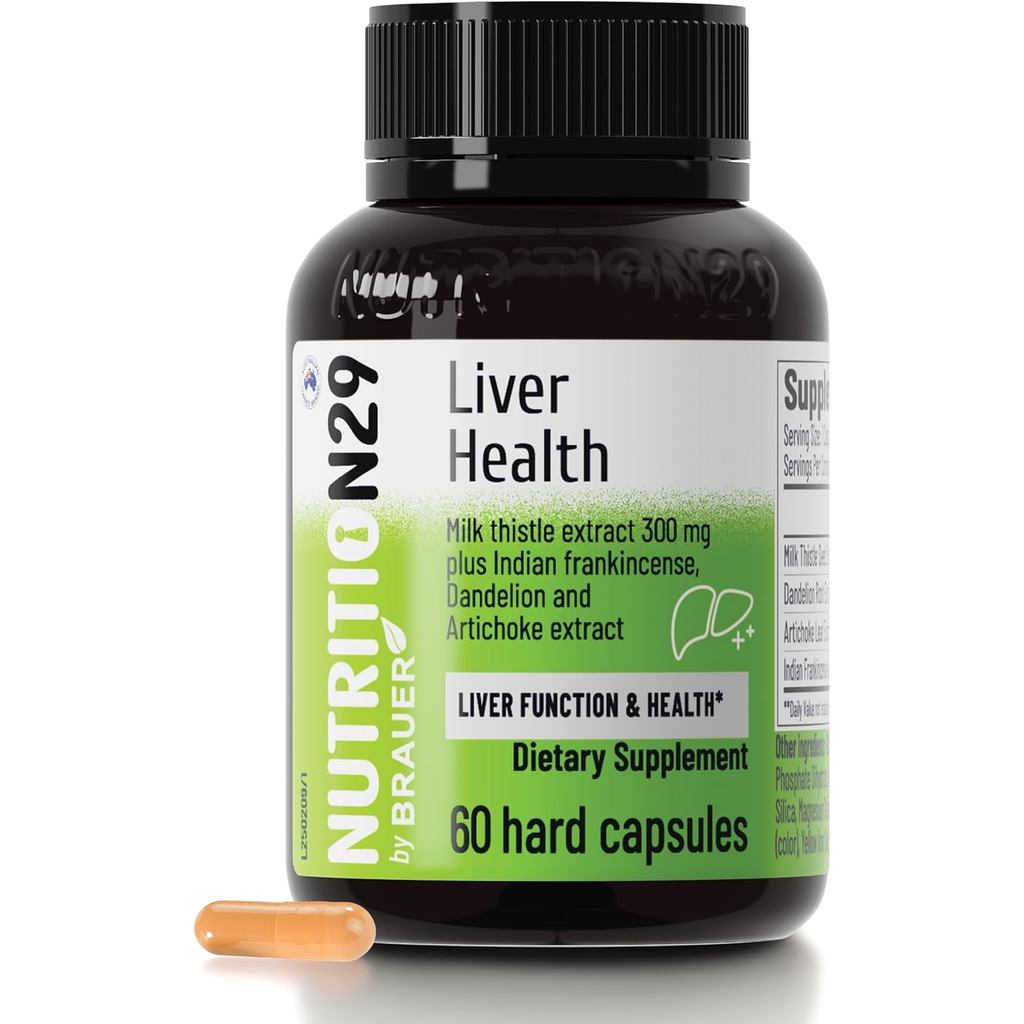 Liver Support, Milk Thistle 300mg (70:1 Extract from 21,000mg Seed), with Dandelion, 85% Silymarin, 