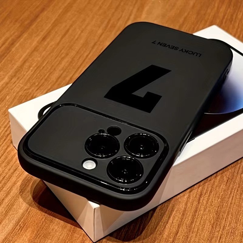 Lucky Seven Number 7 พิมพ์เคสโทรศัพท์สําหรับ iPhone 17 16 15 14 Plus 13 11 12 Pro X XR XS Max ฝาครอบ