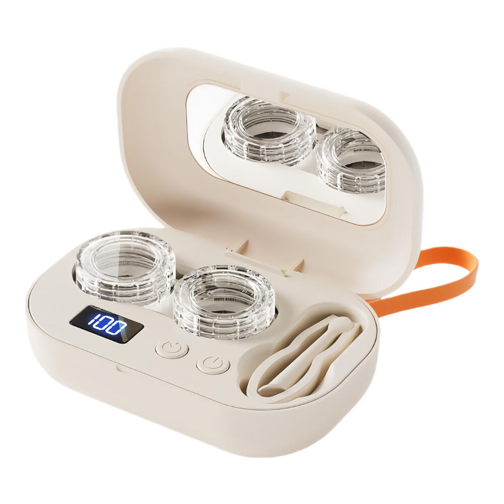 เครื่องทําความสะอาดคอนแทคเลนส์อัลตราโซนิกแบบพกพาแบบชาร์จไฟได้ Fit Disposal Soft Lens, คอนแทคเลนส์สี,
